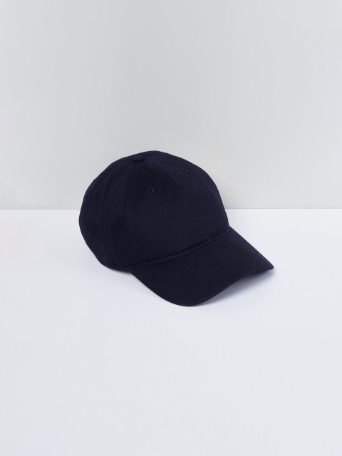 

max Boys Navy Blue & Yellow Printed Baseball Cap