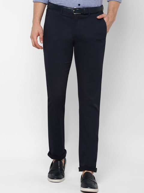 

Allen Solly Men Navy Blue Slim Fit Solid Regular Trousers