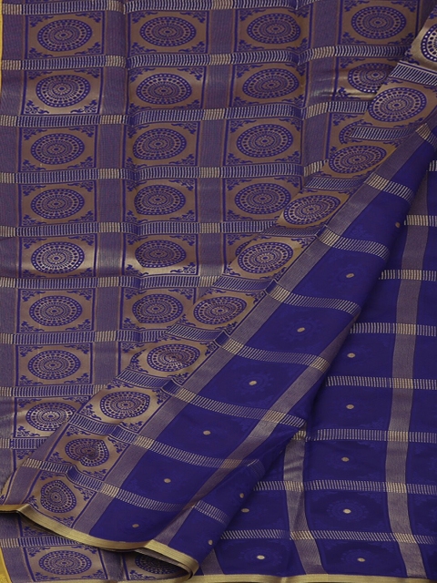 

Pothys Yellow & Blue Art Silk Woven Design Saree