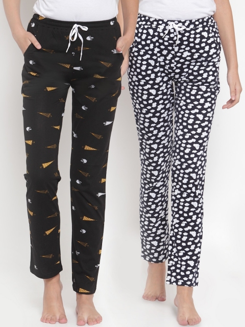 

Claura Women Set Of 2 Lounge Pant, White