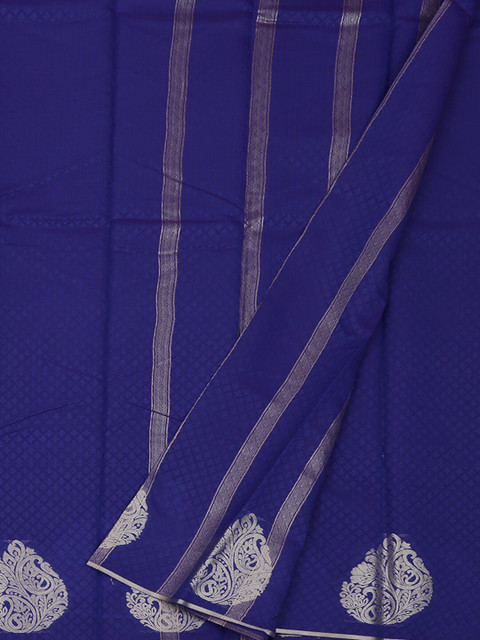 

Pothys Blue Printed Art Silk Saree