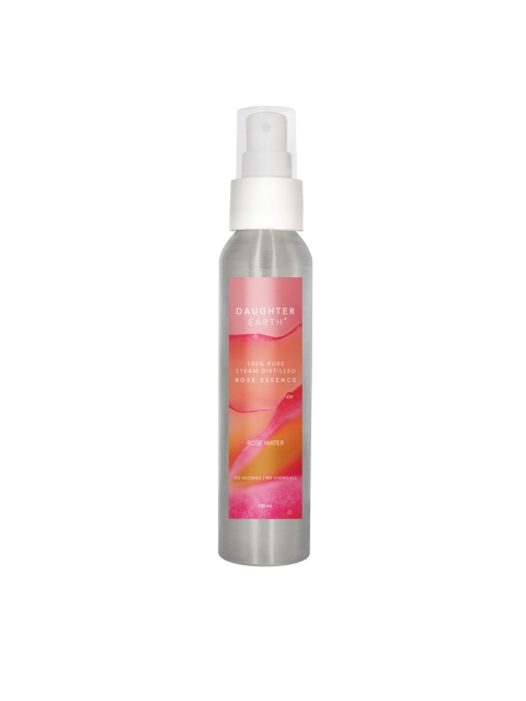 

Daughter Earth Rose Water - 100% Pure Steam Distilled Rose Essence Face Mist - 100 mL, Transparent