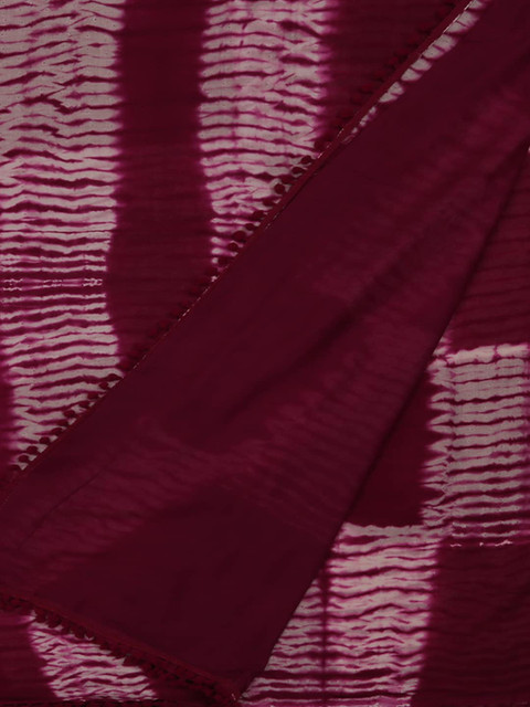 

Pothys Maroon Dyed Pure Cotton Saree