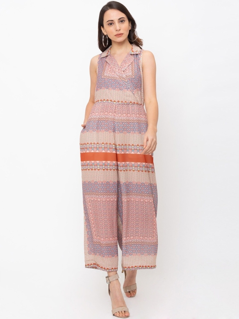 

Iti Women Multicoloured Printed Culotte Jumpsuit, Multi
