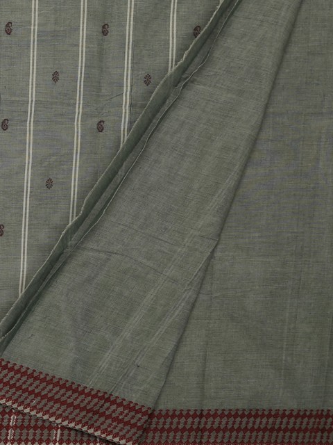 

Pothys Grey Woven Design Pure Cotton Saree