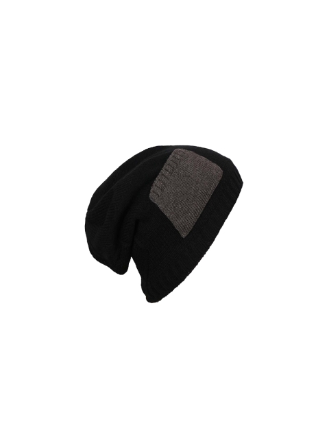 

Bunnywave Unisex Black Printed Beanie
