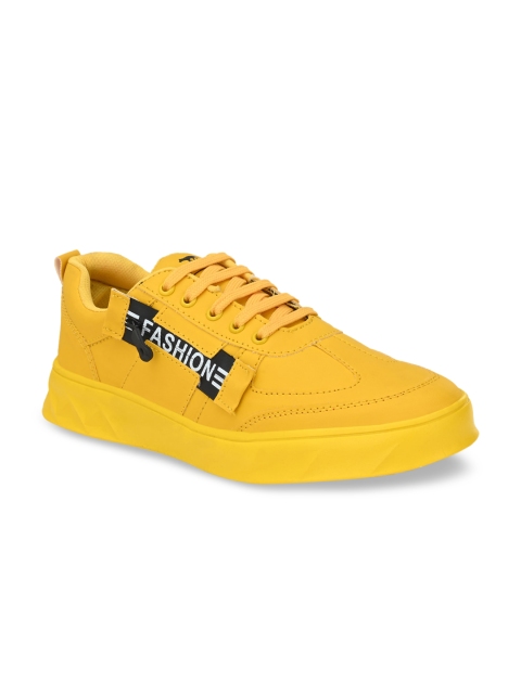 

Big Fox Men Yellow Solid Lightweight Sneakers