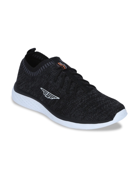

Red Tape Men Black Textile Walking Shoes