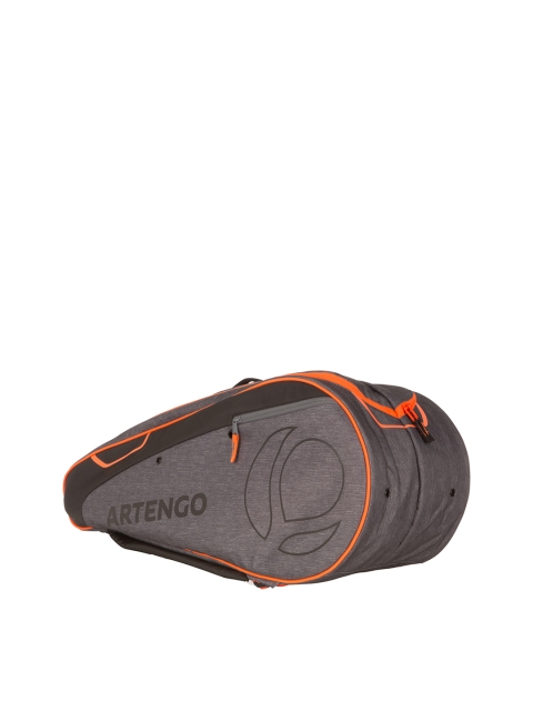 

Artengo By Decathlon Unisex Grey & Orange Racket Sports Bag
