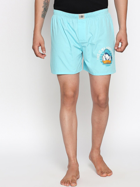 

The Souled Store Unisex Teal Printed Pure Cotton Boxers