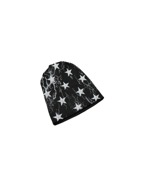 

Bunnywave Unisex Black Self Design Beanie