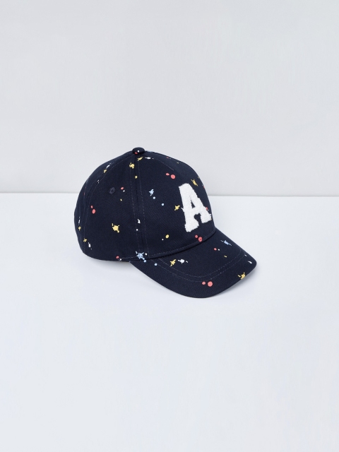 

max Boys Blue Printed Snapback Cap