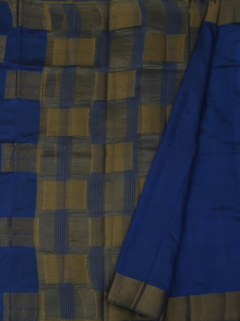 

Pothys Blue Woven Design Jute Silk Saree