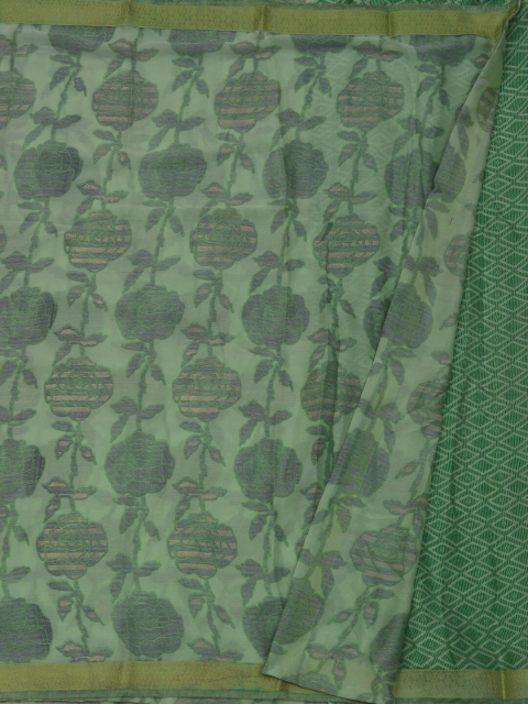 

Pothys Green Woven Design Poly Georgette Saree