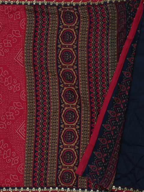 

Pothys Pink Woven Design Poly Georgette Saree