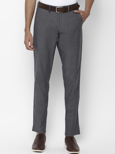 

Allen Solly Men Grey Kansas Slim Fit Solid Regular Trousers