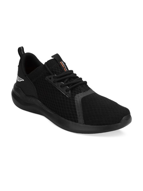 

Red Tape Men Black Textile Walking Shoes