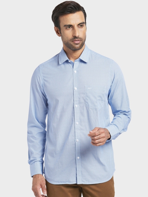 

ColorPlus Men Blue Regular Fit Printed Casual Shirt