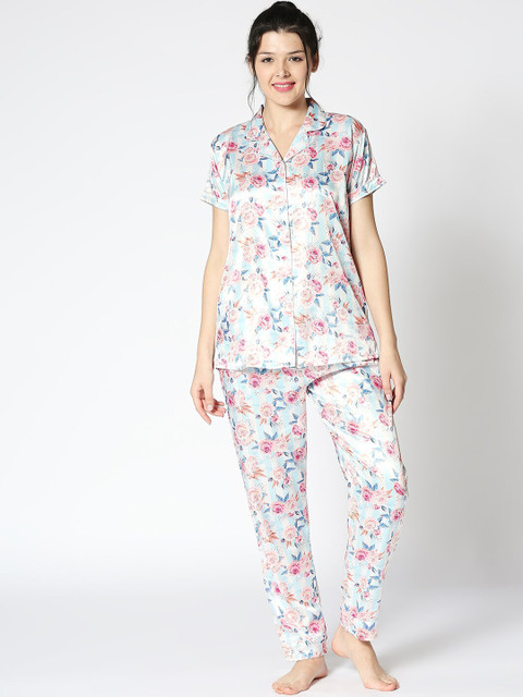 

I like me Women Multicoloured Printed Night suit, Multi