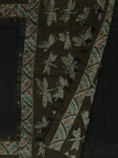 Pothys Grey Woven Design Jute Silk Saree