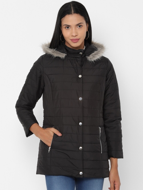 

Allen Solly Woman Women Black Solid Padded Jacket