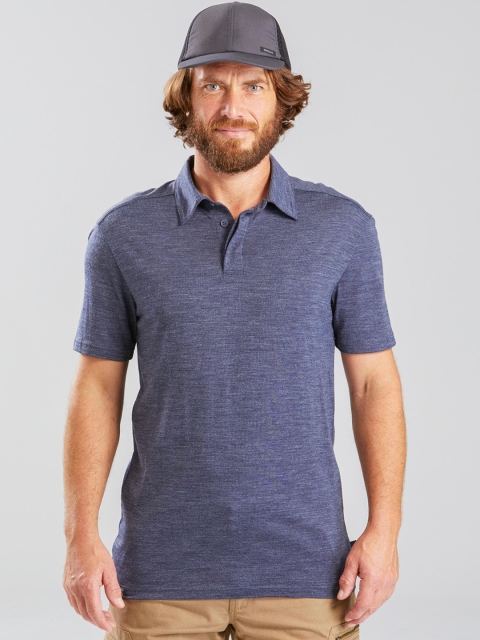 

FORCLAZ By Decathlon Men Blue Solid Casual Hiking and Trekking Shirt