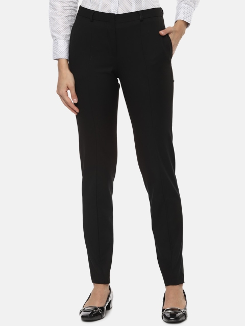 

Van Heusen Woman Black Regular Fit Solid Formal Trousers