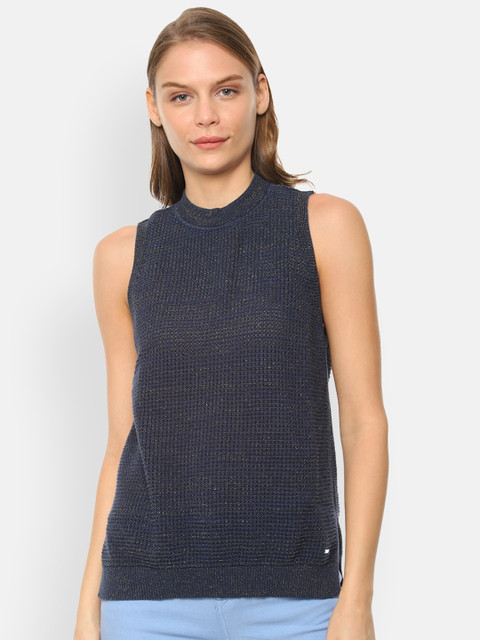 

Van Heusen Woman Grey Solid Top