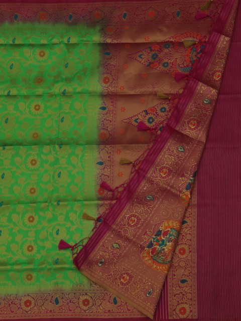 

Pothys Green Woven Design Saree