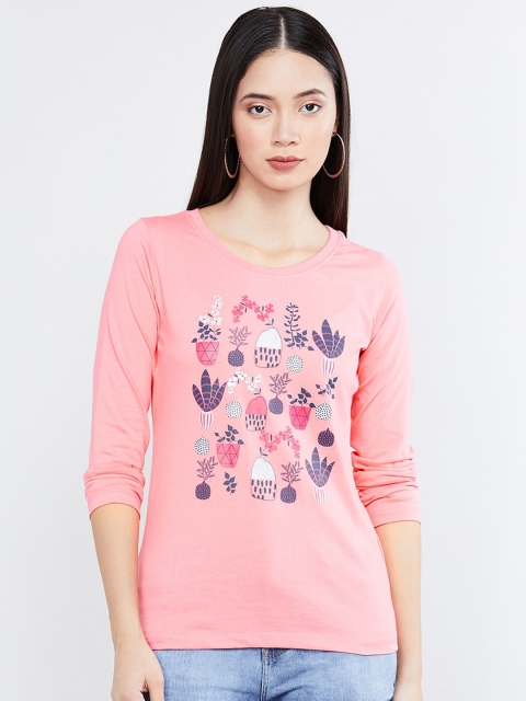 

max Women Pink Floral Printed Top
