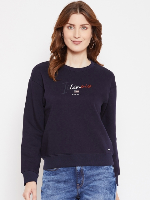 

Octave Women Blue Printed Sweatshirt