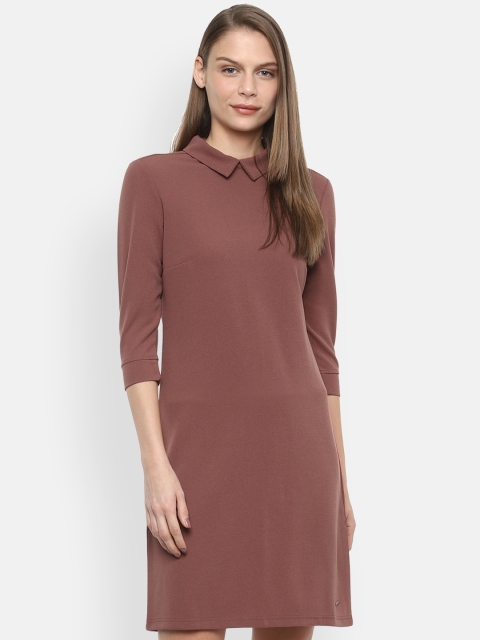 

Van Heusen Woman Brown Solid T-shirt Dress