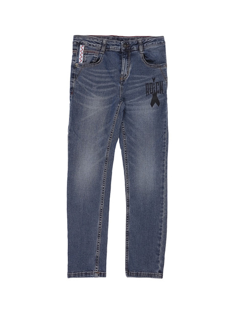

Pantaloons Junior Boys Blue Tapered Fit High-Rise Clean Look Jeans