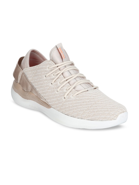 

Red Tape Men Off-White Textile Walking Shoes