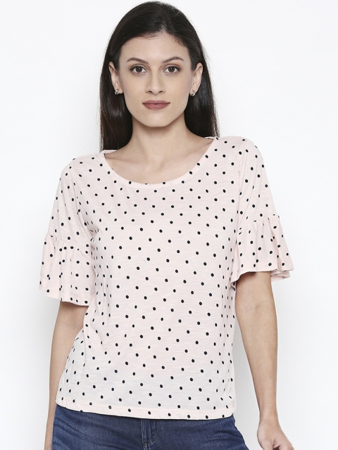 

Manola Women Peach-Coloured Printed Top