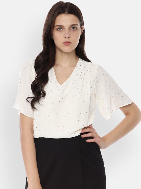 

Allen Solly Woman Women Cream-Coloured Self Design Sheath Dress