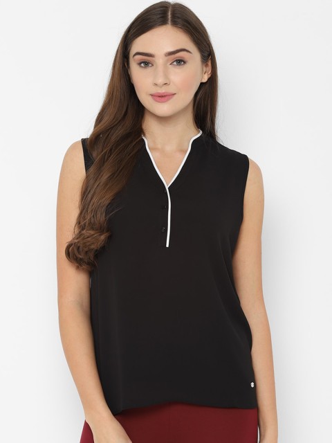 

Allen Solly Woman Women Black Solid Top