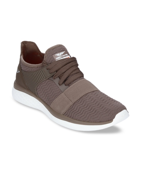 

Red Tape Men Brown Textile Walking Shoes