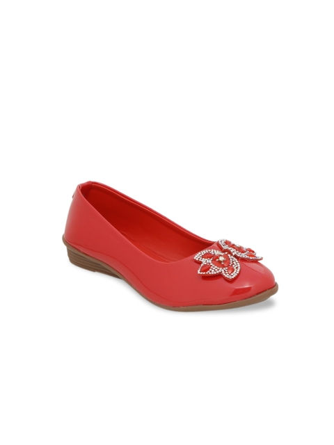 

Chipbeys Girls Red Embellished Ballerinas