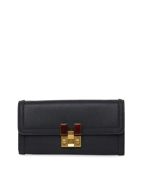 CHARLES & KEITH Women Black Solid Two Fold Wallet