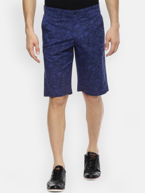 

Van Heusen Sport Men Blue Printed Regular Fit Regular Shorts