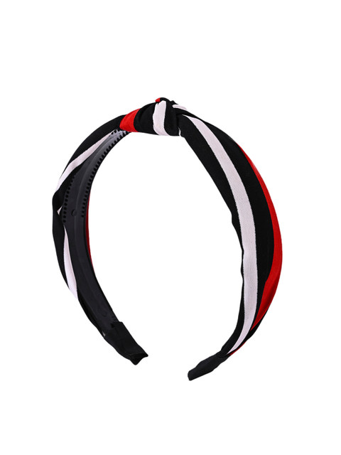 

BuckleUp Women Multicoloured Striped Hairband, Multi