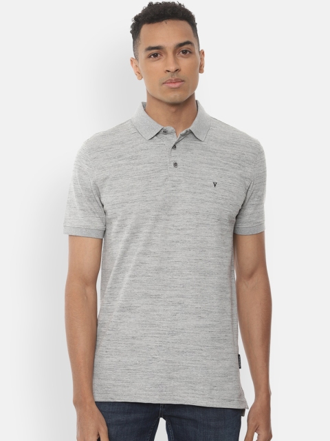 

Van Heusen Sport Men Grey Solid Polo Collar T-shirt