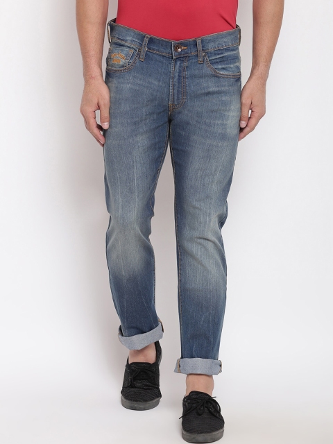 

Pepe Jeans Men Blue Regular Fit Mid-Rise Clean Look Jeans