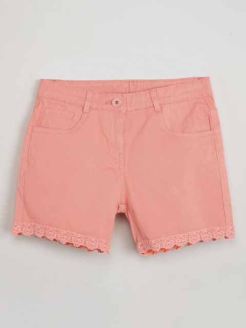 

max Girls Orange Solid Regular Fit Regular Shorts