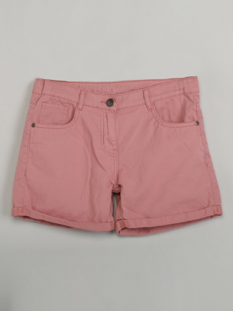 max Girls Pink Solid Regular Fit Regular Shorts