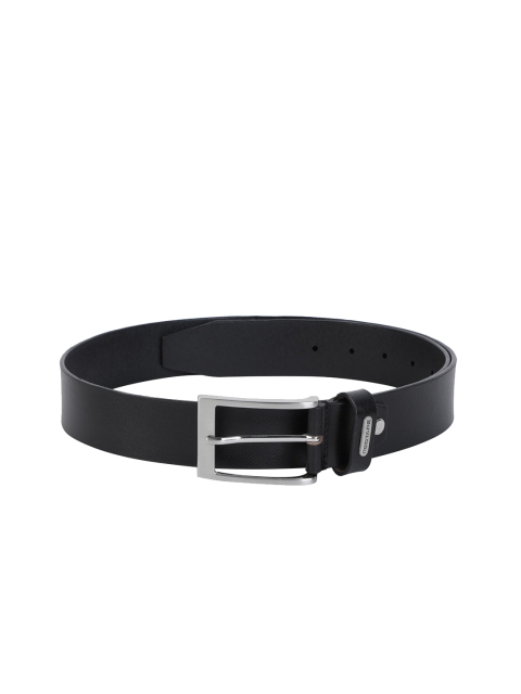 

Red Tape Men Black Solid Leather Belt
