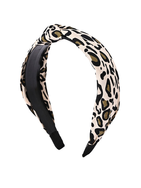 

BuckleUp Beige Printed Hairband