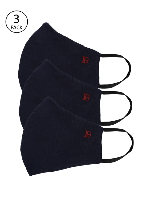 

Bene Kleed Unisex Adults 3 Pcs 5-Ply Reusable Outdoor Masks, Navy blue