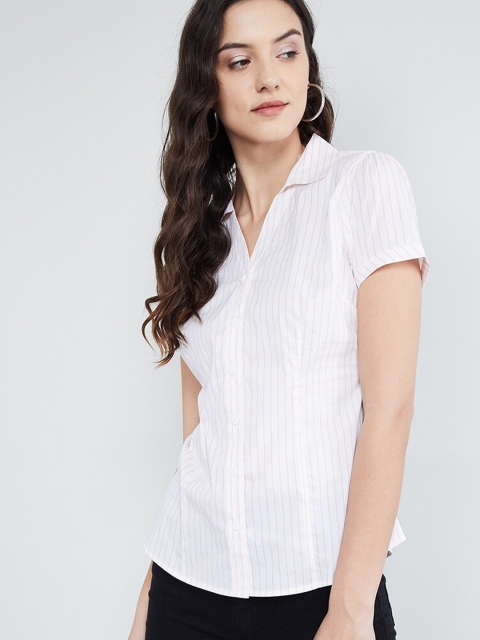 

max Women Off-White Striped Shirt Style Top